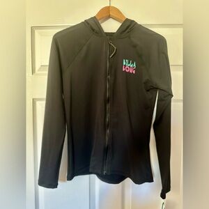 Billabong Women's A/Div UPF 50 Long Sleeve Zip-up Hooded Rashguard